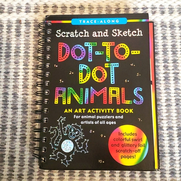 Trace-Along Scratch and Sketch Dot-to-Dot Animals activity book - Picture 2 of 7